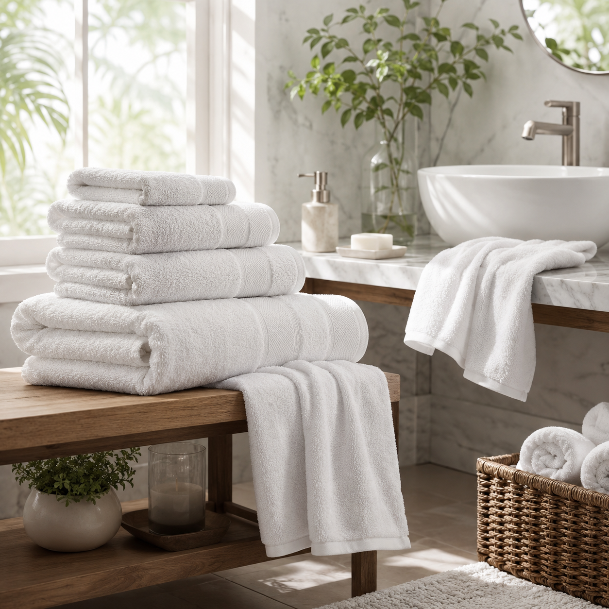 Premium Cotton Bath Towel Set