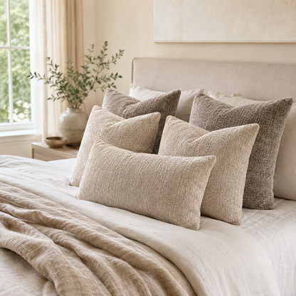 Chenille Decorative Pillow Cover Set