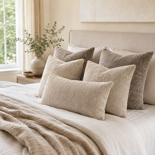 Chenille Decorative Pillow Cover Set