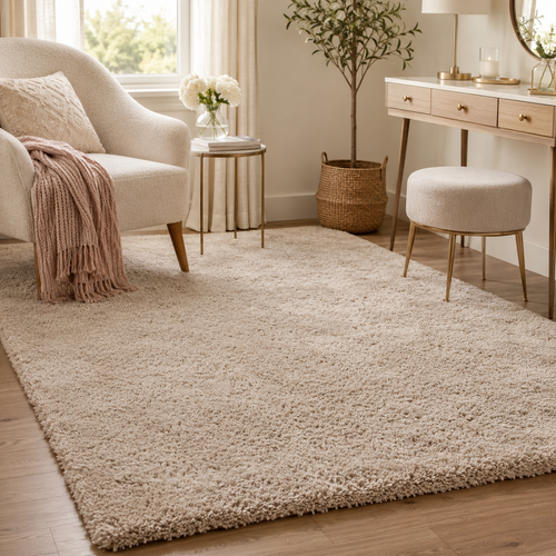 Plush Washable Bedroom Area Rug