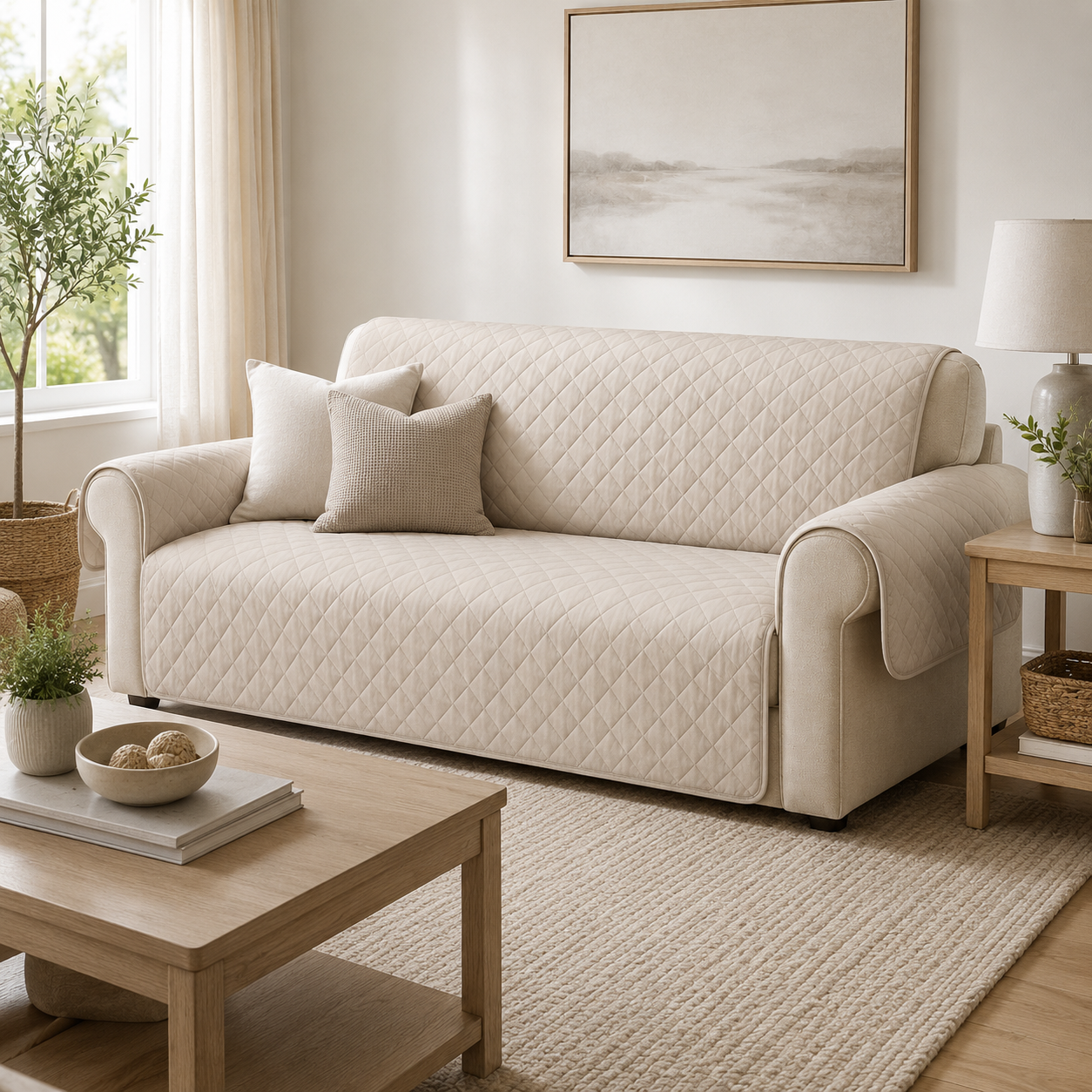 Quilted Sofa Protector Cover