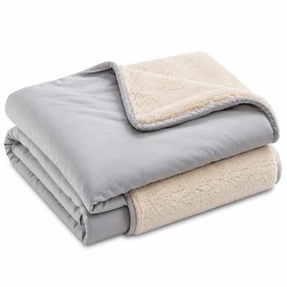 Reversible Cooling & Cozy Throw Blanket